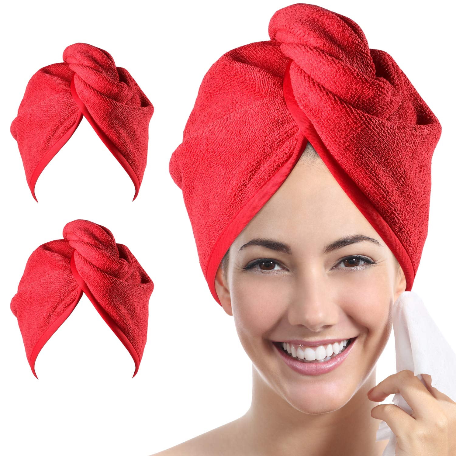 Microfiber Hair Towel Turban 10”x26” Super Absorbent Quick Dry for All Types of Microfiber Hair Towel Turban 10”x26” Super Absorbent Quick Dry for All Types of