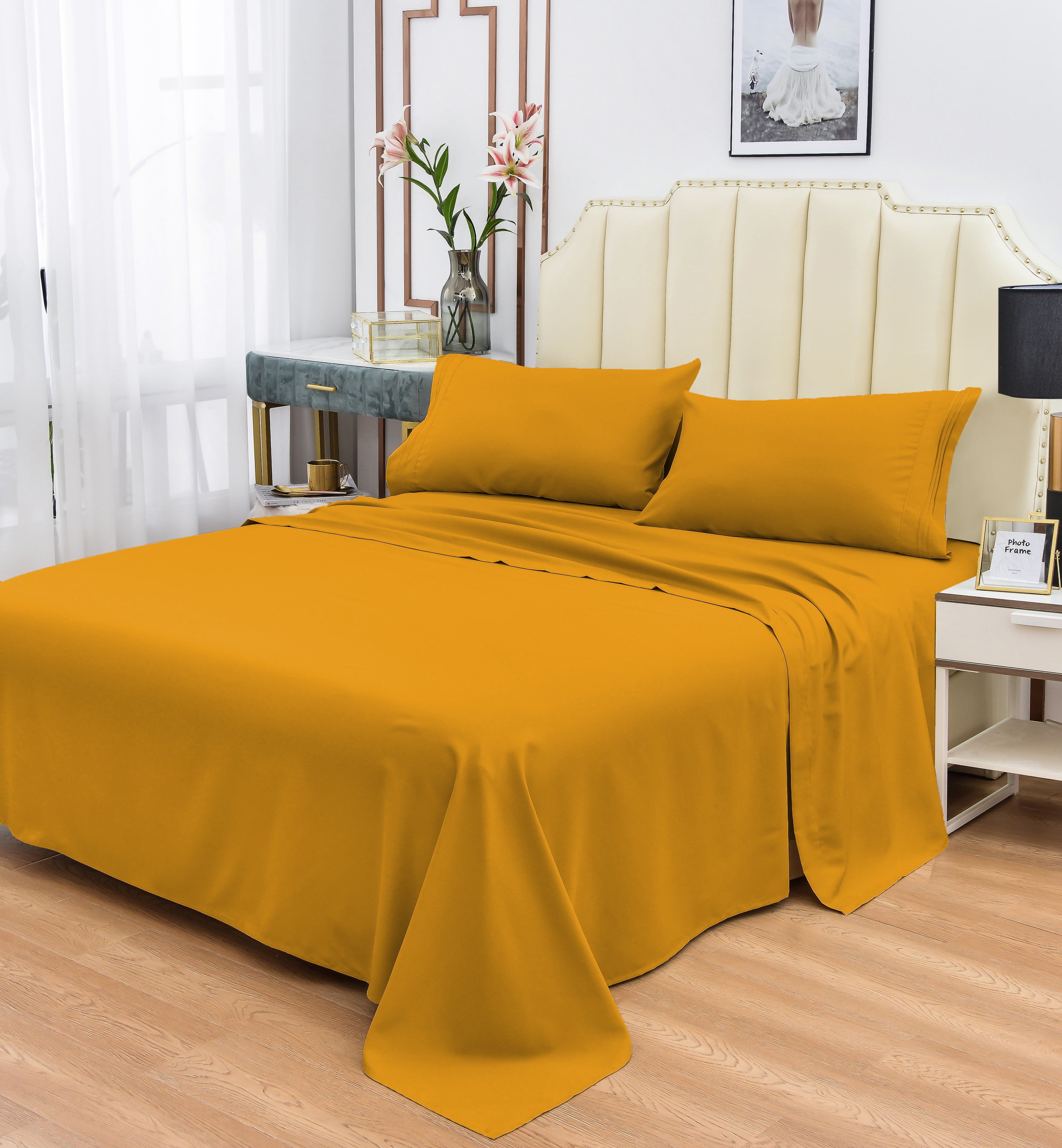 Details about   Comfort Fitted Sheet+2 Pillow Case Extra Deep Pocket Solid Colors US Twin 