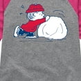 thumbnail image 3 of Peanuts - Linus Snowball - Toddler & Youth Girls Raglan Graphic T-Shirt, 3 of 6