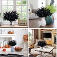 thumbnail image 6 of 10 PCS Black Artificial Eucalyptus Stems Faux Flowers Fake Eucalyptus Leaves for Home Halloween Table Farmhouse Décor, 4 Branches, 6 of 6