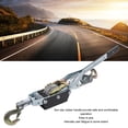 thumbnail image 4 of 4T Power Puller, Steel Dual Gear Non Slip Rubber Handle Rustproof Manual Ratchet Power Puller Winch Wear   For Lifting, 4 of 8