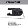 thumbnail image 4 of 2 Pcs Toilet Seat Stopper Flapper Seal with Chain Home Tank Bowl Black Water-saving Valves Cover, 4 of 6