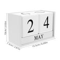 thumbnail image 2 of AURARMLET Tabletop Perpetual Flip Calendar Rustic Design For Living Room 1Set, 2 of 6