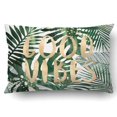 thumbnail image 1 of ABPHQTO Cita de buen rollo con hojas tropicales Funda de almohada Throw Pillow Cover Funda 50x75 cm, 1 of 2