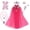 Rose, variant on MAVLLY Princess Cosplay Cape Set for girls Halloween Carnival Girl Dress Up Crown Wand Necklace Earrings Rings Gloves Set Accessories Props