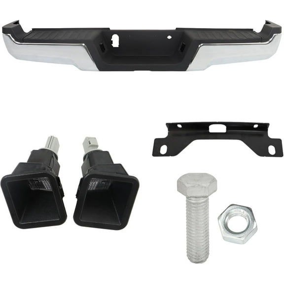 ALL-CARB For 2017 2018-2022 Ford F-250 F-350 Super Duty Rear Step Bumper Assembly