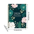 thumbnail image 1 of A5 Weekly Planner Notebook 2025–2026 With Perforated Separating Pages, Coil Binding, Inner Pocket, 1 of 2