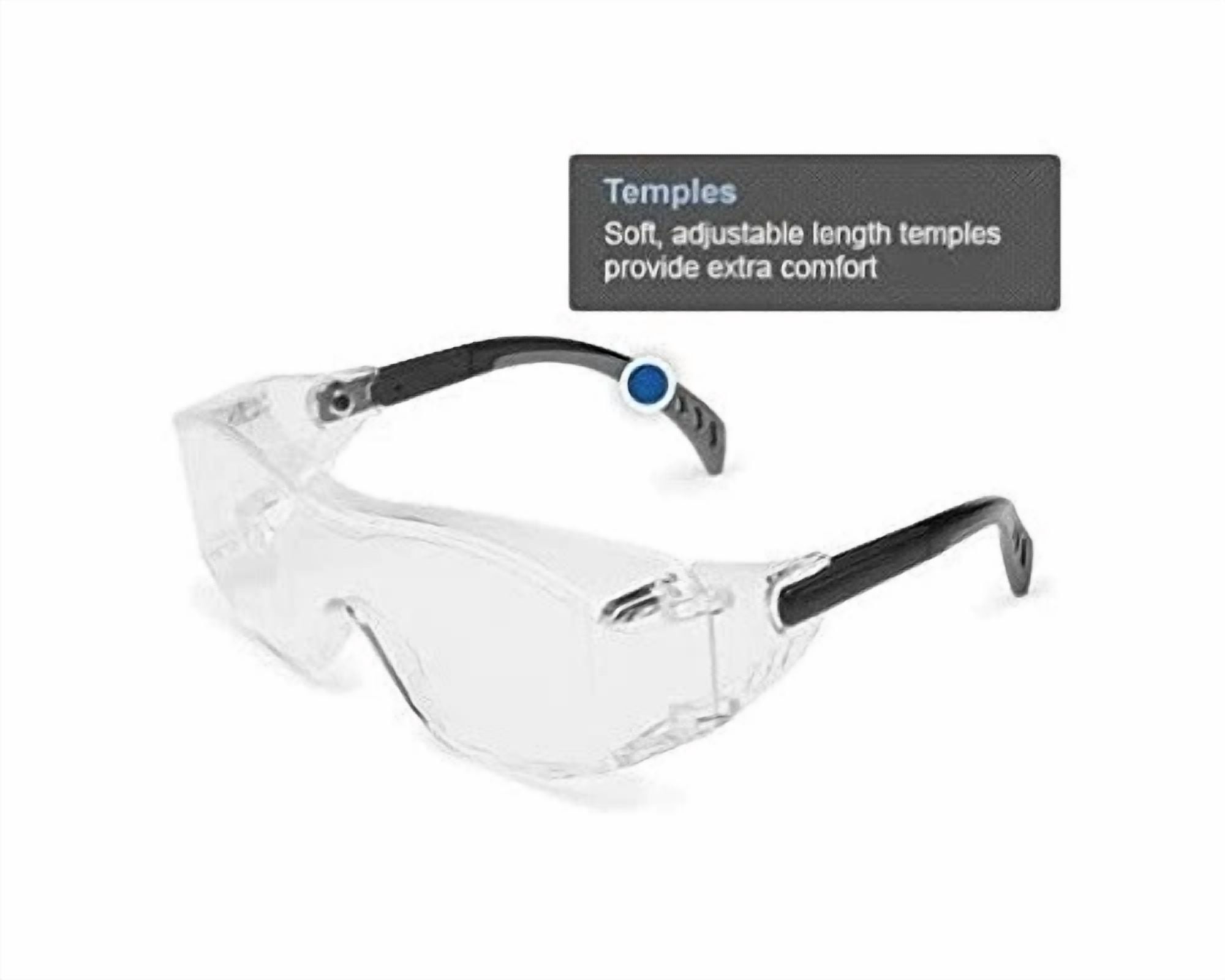 CIRCLE- Clear Safety Goggles Glasses Work Lab Outdoor Eye Protection Us Cover2 3/Pair