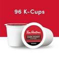 thumbnail image 2 of Tim Hortons Dark Roast Coffee, Single-Serve K-Cup Pods Compatible with Keurig Brewers, 96ct K-Cups, Red -24 Count (Pack of 4), 2 of 5