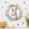thumbnail image 4 of Fiudx Pegatina de Conejito de Pascua, Diseño Electrostático de Doble Cara, Fácil de Despegar y Pegar, Decoración de Ventana Visible, Decoración de Pared Versátil, Ideal para Dormitorios, Salas de Est, 4 of 7