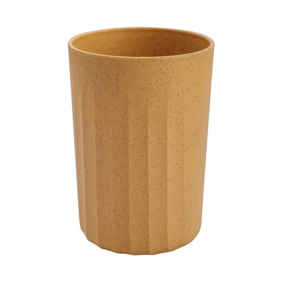 Firefly Hope Unbreakable Wheat Straw Plastic Cups, Reusable Stackable Water Tumblers ,Eco-Friendly Drinking Cups with Dishwasher Safe Design(4 Pcs Yellow)