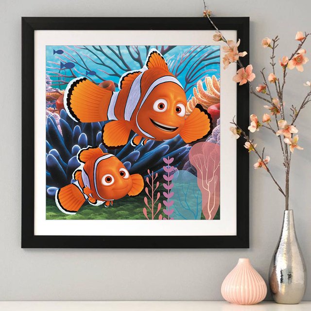 Cuadros Decorativos Redondo DIY dibujos animados pez dorado pintura Kit completo arte 5D diamante taladro imagen artesanía DQrwqpou Nuevos Originales