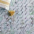 thumbnail image 6 of SAFAVIEH Tacoma Sheldon Abstract Machine Washable Runner Rug, Grey/Green, 2'6" x 8', 6 of 7