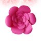 thumbnail image 3 of FELTECHELECTR 1 pieza de 20 cm de flores de papel 3D para decoración de pared, ideal para fiestas, hogar, bodas, etc. (Rosa rojo), 3 of 7