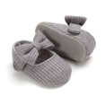 thumbnail image 4 of Baby Girls Bowknot Shoes Newborn Mary Jane Flats Rubber Sole Fisrt Walkers Princess Dress Shoes, 4 of 5