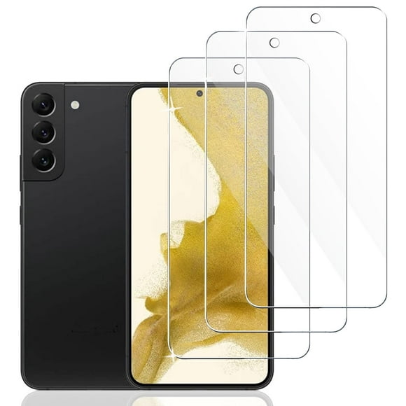 ZYQEEE [3 Pack] Clear Tempered Glass Screen Protector Compatible for Samsung Galaxy S22 Plus 6.6-inch, Scratch Resistant, Easy Install, Bubble-Free