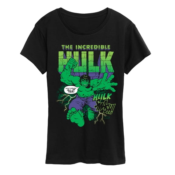 Marvel Hulk - Smash All Of Them - Women's Short Sleeve Graphic T-Shirt