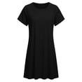 thumbnail image 5 of Iyufng Maternity Dresses Round Neck Short Sleeve Nursing Dress, 5 of 8