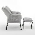 thumbnail image 3 of Lightweight & Easy to Move – Weighing only 31.05 lbs, this lounge chair is easy to reposition as needed, making it versatile for multiple rooms and functions.，Gray, 3 of 9