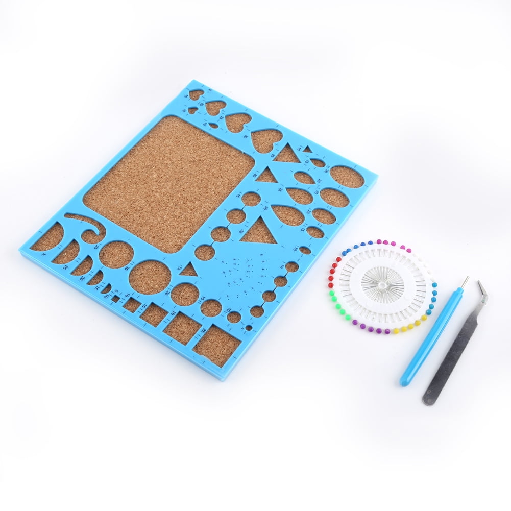 4pcs Paper DIY Set Quilling Tools Template Mould Board Tweezer Pins