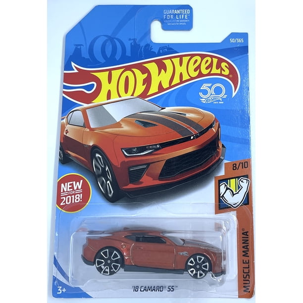 Coche de juguete fundido a presión Hot Wheels '18 Camaro SS Muscle Mania 1:64