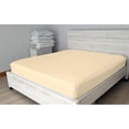 thumbnail image 4 of DNG Creations 5 Piece Zipper Sheet Set - Include (1 Elastic Fitted Sheet , 1 Base Sheet has Zipper, 1 Flat Sheet And 2 Pillowcase) 24 Inch Deep Pocket ( Solid Ivory - Queen ), 4 of 7