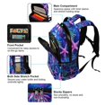 thumbnail image 5 of FORMRS Kids School Backpack Elementary Student Unisex Travel Bookbag with Reflective Stripes, Neon Pink Starfish, 5 of 7
