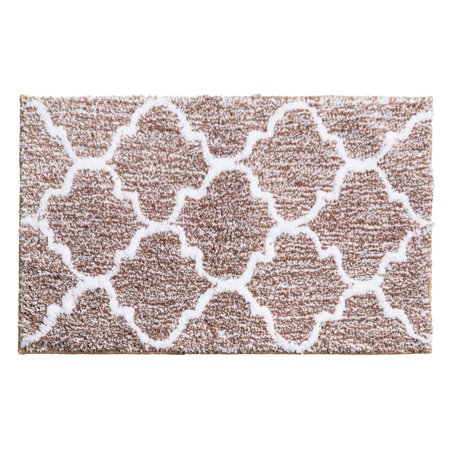 Fluffy Bathroom Rugs, Non-Slip Soft Absorbent Microfiber Shower Mat, Washable and Quick Dry A1