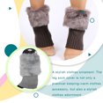 thumbnail image 3 of Jumpingount 1 par de calentadores de piel para piernas, fundas cálidas, accesorio de ropa elegante, mangas para piernas, puños para botas, funda Medias gris claro, 3 of 6
