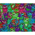 thumbnail image 4 of oneOone Polyester Lycra Multicolor Fabric Cat Dress Material Fabric Print Fabric By The Yard 56 Inch Wide, 4 of 4