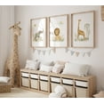 thumbnail image 3 of Safari Nursery Decor, Safari Wall Decor, Nursery Wall Decor, Safari Art Print Set of 3 UNFRAMED 11x14'', 3 of 7