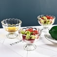 thumbnail image 5 of NUOLUX Dessert Bowl Cups Glass Cup Footed Ice Cream Glasses Dish Desert Fruit Dishes Snack Serving Food, 5 of 6