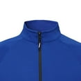 thumbnail image 3 of hotojiny Men's Full Zip Sweatshirt Fashion Long Sleeve Stand Collar Athletic Jackets Soft Warm Slim Fit Golf Coats Outwear, 3 of 5