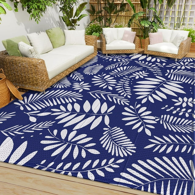 Alfombra de patio Rug StepRite, impermeable, para exteriores, 152 x 244 cm