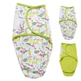 thumbnail image 2 of Manta envolvente para bebé, saco de dormir para bebé, 2 uds., manta receptora de algodón para Baby Shower para recién nacido, parte superior de la línea, 2 of 8