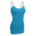thumbnail image 2 of Essential Basic Women Basic Built In Bra Spaghetti Strap Layering Cami Top Tank - Junior Size, 2 of 7