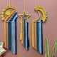 thumbnail image 3 of Colgante de Pared Bohemio de Macramé, Arte de Pared con Amanecer y Atardecer, Tapiz con Borlas Hecho A Mano, Decoración de Dormitorio Tejida con Estrellas, 3 of 5