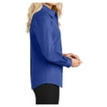 thumbnail image 3 of Womens Long Sleeve Easy Care Cotton/Polyester Shirt Royal/ Classic Navy 3XL, 3 of 6