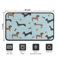thumbnail image 5 of Dachshund Footprint Bone Door Rugs,Washable Non Slip Door Mats Indoor,Decorative Door Mats,Entry Mat Indoor for Entrance,Bedroom,Kitchen,Bathroom,30"x17", 5 of 6