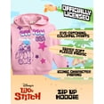 thumbnail image 3 of Sudadera con capucha Disney Lilo and Stitch con cremallera para niñas, tallas 7-8, 10-12, 3 of 7