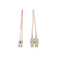 thumbnail image 1 of Eaton Tripp Lite Series Duplex Multimode LC multi-mode (M) 125 50/ Fiber Patch Cable (LC/SC), 2M (6 Ft.) - Câble de Raccordement - SC Multi-Mo vers (M) - 2 M - Fibre Optique - Duplex - 50 / 125 Microns - orange, 1 of 1