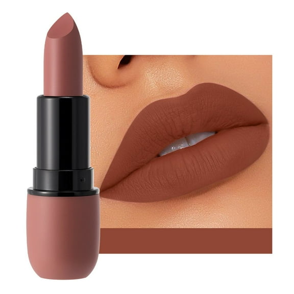 Matte Lipstick - 6 Colors of Velvet Smooth Lipstick Long Lasting & Waterproof Non Stick Cup Nude Color Lip Makeup Gift for Adult and Women, Color Lipstickwedding, Christmas Makeup Organizers