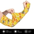 thumbnail image 2 of Ocsxa Honeycombs Print Unisex UV Sun Protection Arm Sleeves,UPF 50 Cooling Sports Sleeve Compressio Golf Basketball Arm Sleeves Cycling Sleeves 1 Pair, 2 of 7