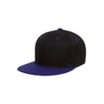 thumbnail image 1 of TopHeadwear Polyester Two-Tone Flat Bill Snapback - Black/Purple, 1 of 2