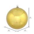 thumbnail image 2 of Vickerman 15.75" Gold Shiny Ball Ornament, 2 of 5