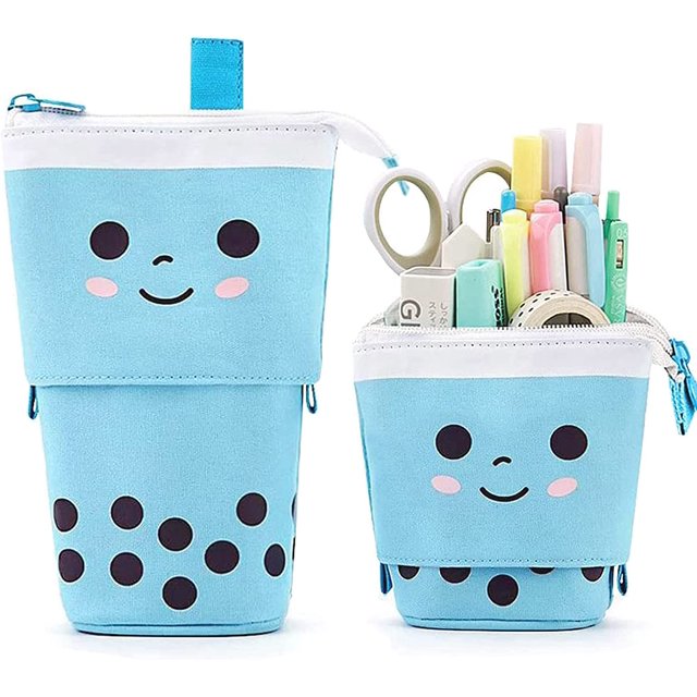 Estuche escolar Estuche para lápices Estuche telescópico Bolsas Estuche para lápices para niños Estuche para papelería Estuche para lápices escolar Organizador Estuche para lápices práctico para