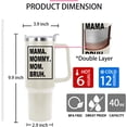 thumbnail image 4 of Gifts for Mom Mama Mommy Mom Bruh 40 oz Tumbler with Handle Coffee Mug Drinking Cup Mothers Day Birthday Christmas Gifts from Daughter Son, 4 of 6