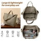 thumbnail image 4 of Bolso de mano Huwzder para mujer, lona gris, 44 x 38 x 14 cm, 0,5 kg, 4 of 7