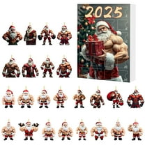 24-Day Christmas Countdown Calendar – Cute Ice Baby Acrylic Pendant, Advent Decor for Tree & Backpack – Holiday Gift Box
