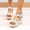Beige, variant on Closed Toe Sandals Women, Women's Platform Sandals Wedges Heel Sandals Shoes Thick Bottom Casual Beach Sandals